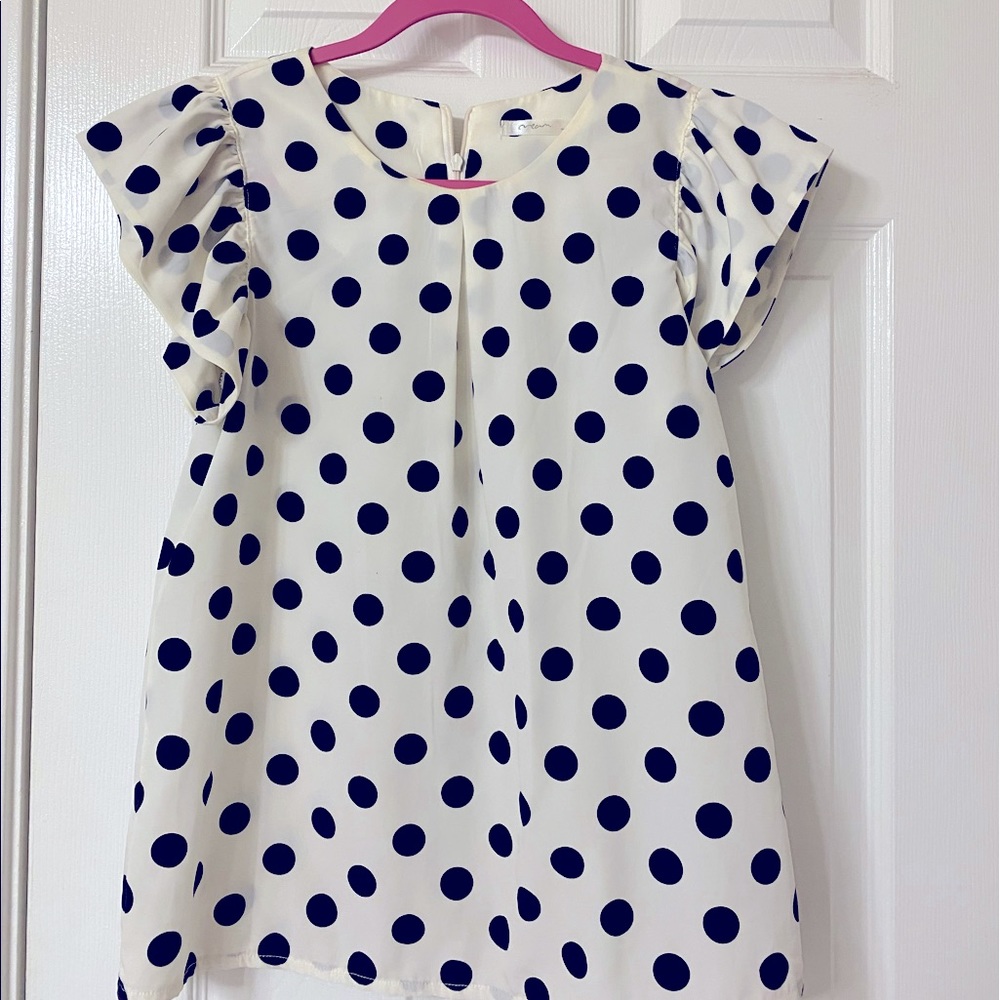 Polka dot blouse